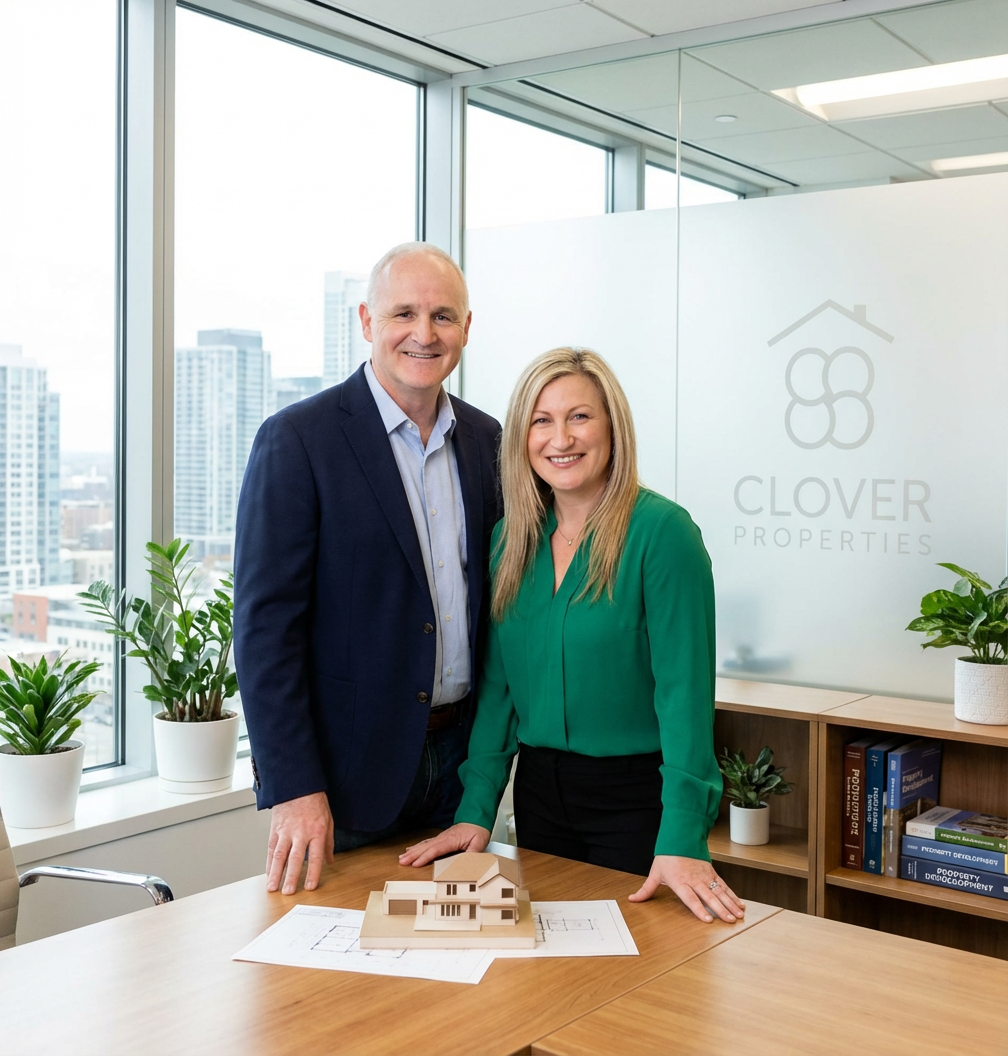 Rachel and Neil Oliver, Founders of Clover Properties