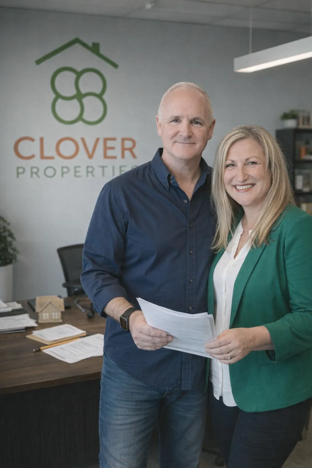 Rachel and Neil Oliver - Founders of Clover Properties