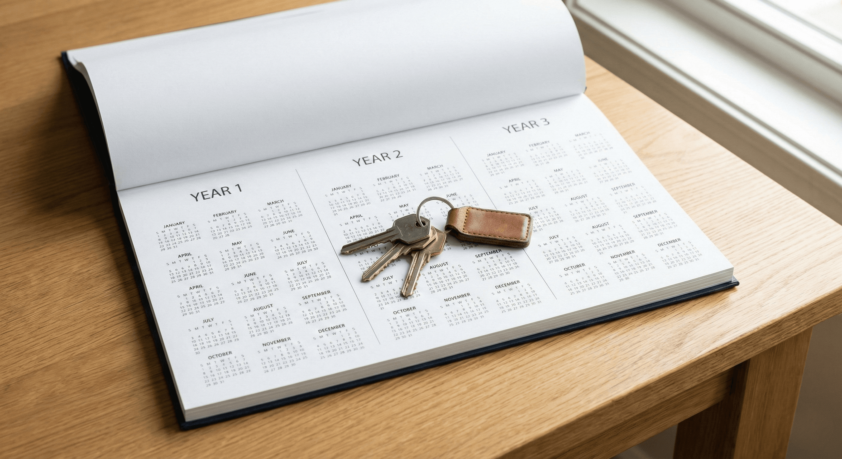 Three Month Calendar - Rent to Own vs Renting